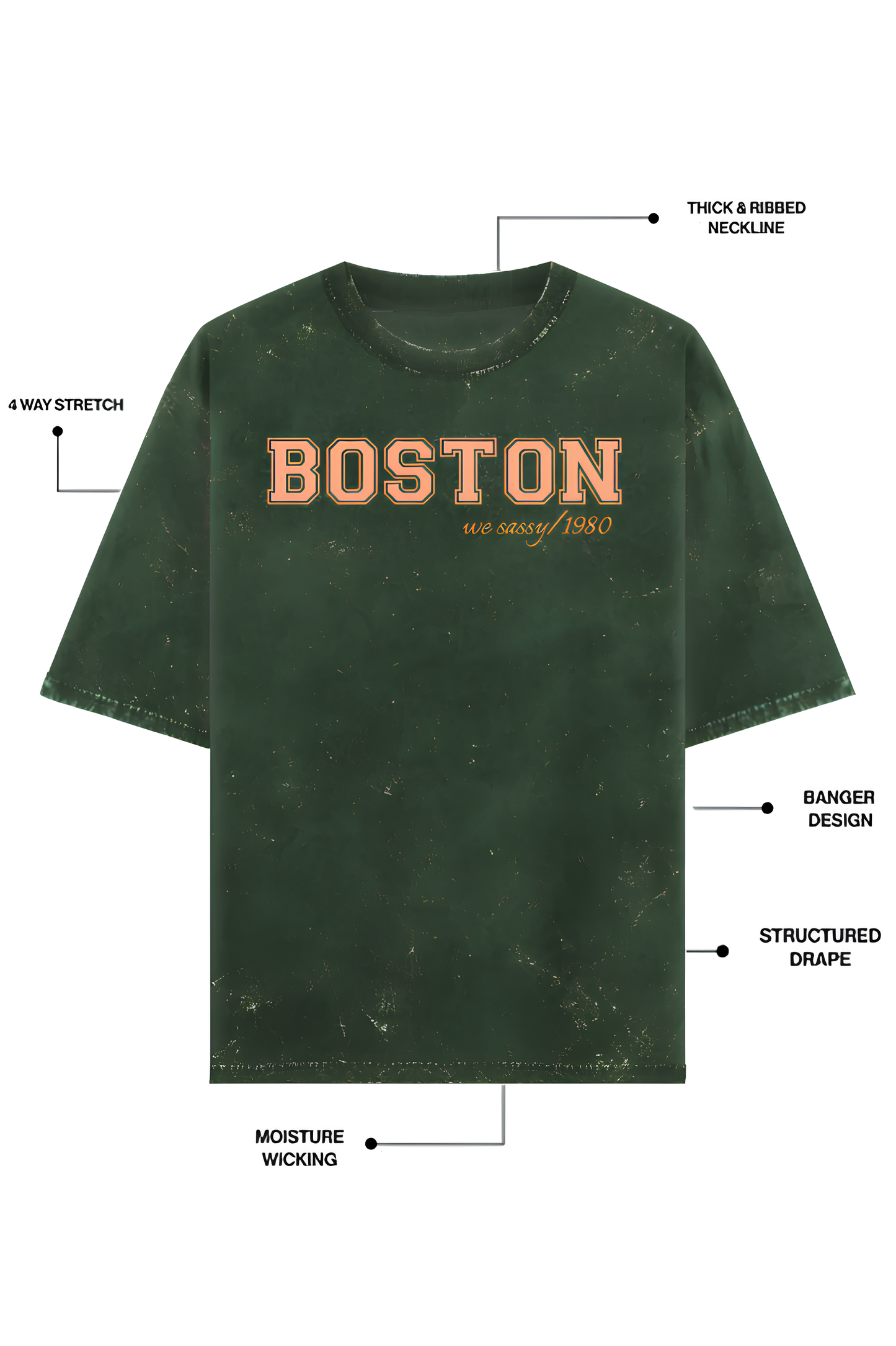 FADED GREEN T-SHIRT