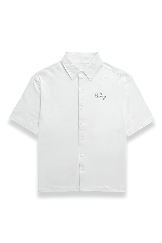 OVERSIZED SLOGAN SHIRT