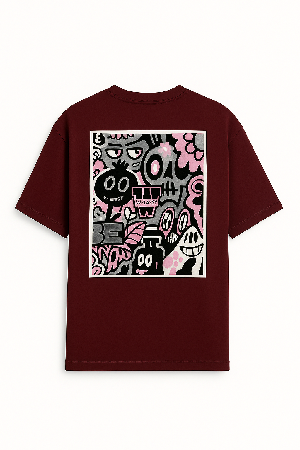 SLOGAN T-SHIRT WITH RIB