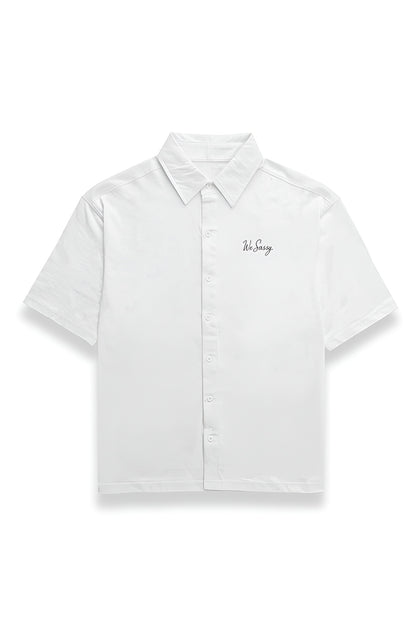 OVERSIZED SLOGAN SHIRT