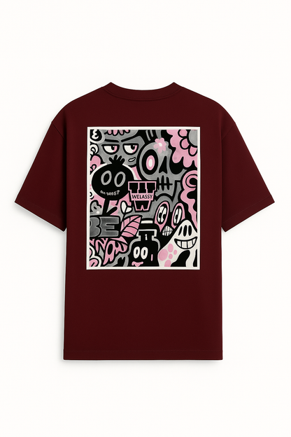 SLOGAN T-SHIRT WITH RIB