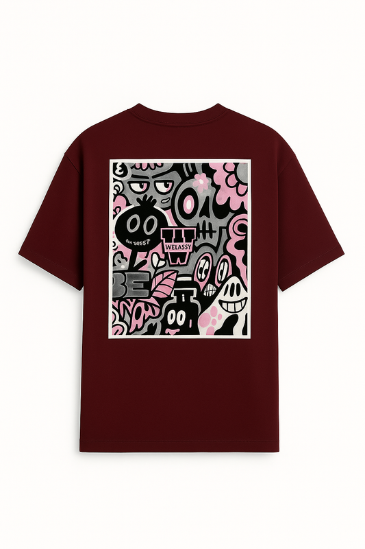 SLOGAN T-SHIRT WITH RIB