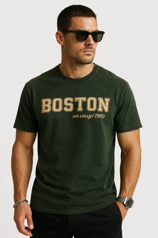 FADED GREEN T-SHIRT